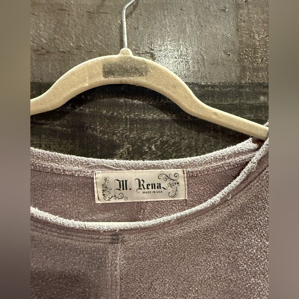 M. Rena | Distressed Long Sleeve Top - Picture 2 of 5